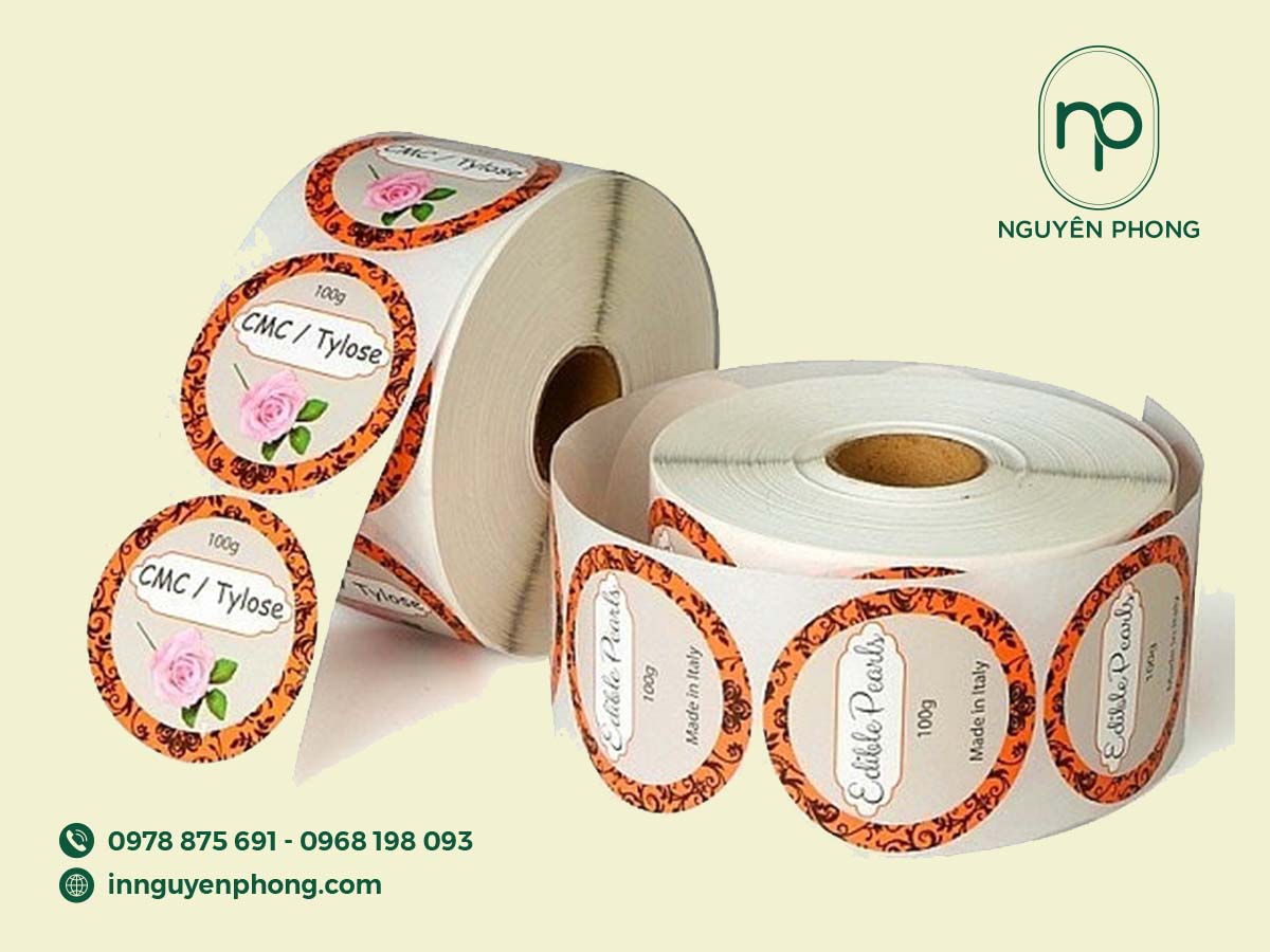 Mẫu decal cuộn in giá rẻ